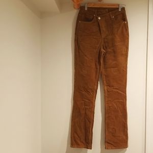 Chestnut Corduroy Forever21 Straightleg Pants